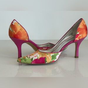 Anne Klein Pink Floral Spring Summer Heels, 6M